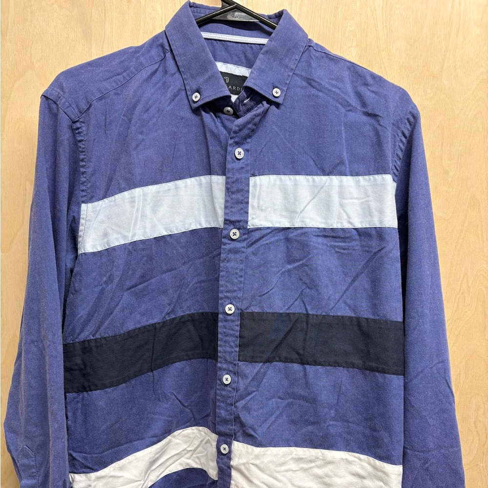 Trussardi Color-Block Button-Down (Size L)